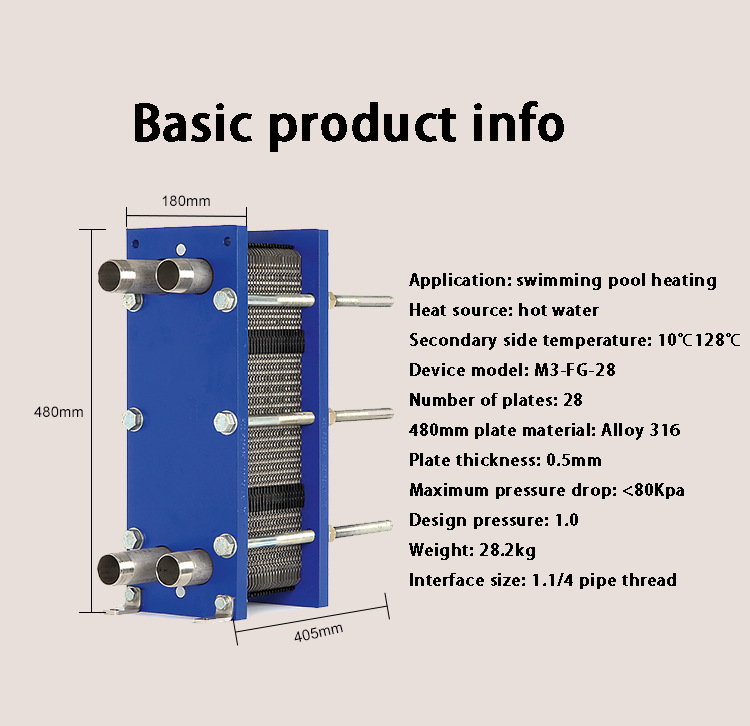 Food and Drink Plate Heat Exchanger for Pasteurization & Cooling from